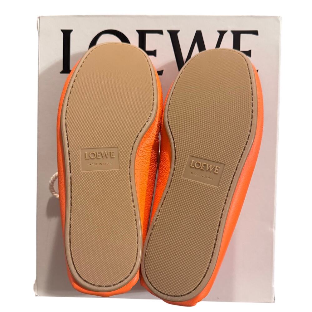 New Auth. Loewe Leather Lace Moccasins Booties Size 40 W/Box & Dust Bags - Picture 11 of 15